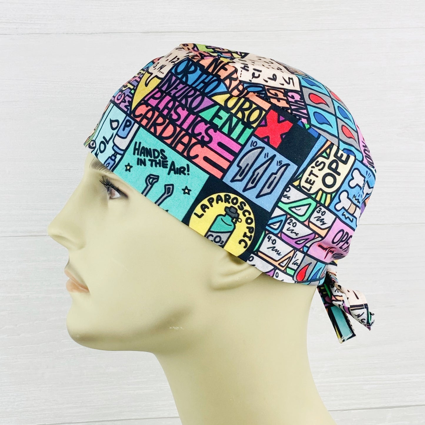 Operating Room Icons Men's Scrub Hat