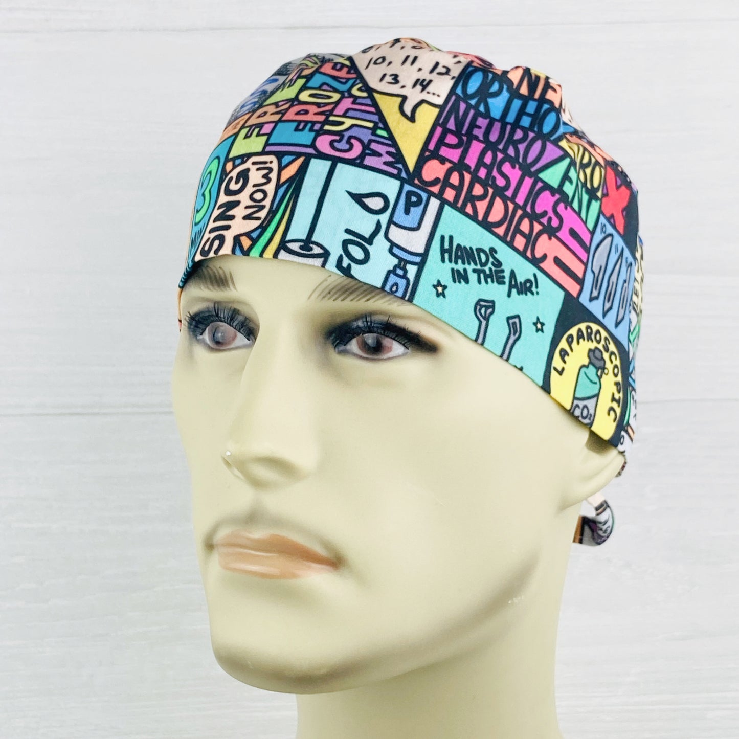 Operating Room Icons Men's Scrub Hat