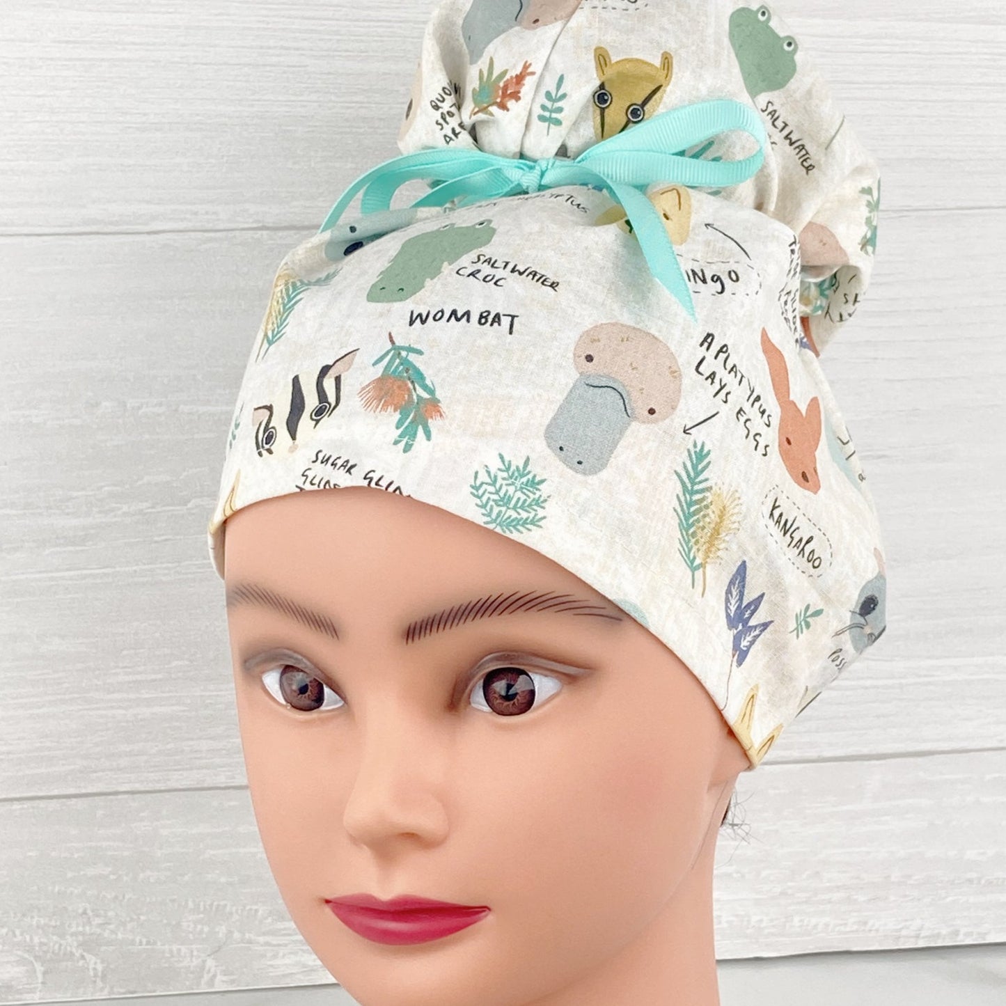 Outback Critters Updo Scrub Cap