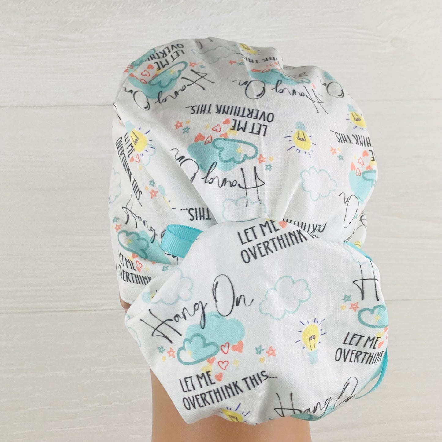 Over Thinker Ponytail Scrub Hat