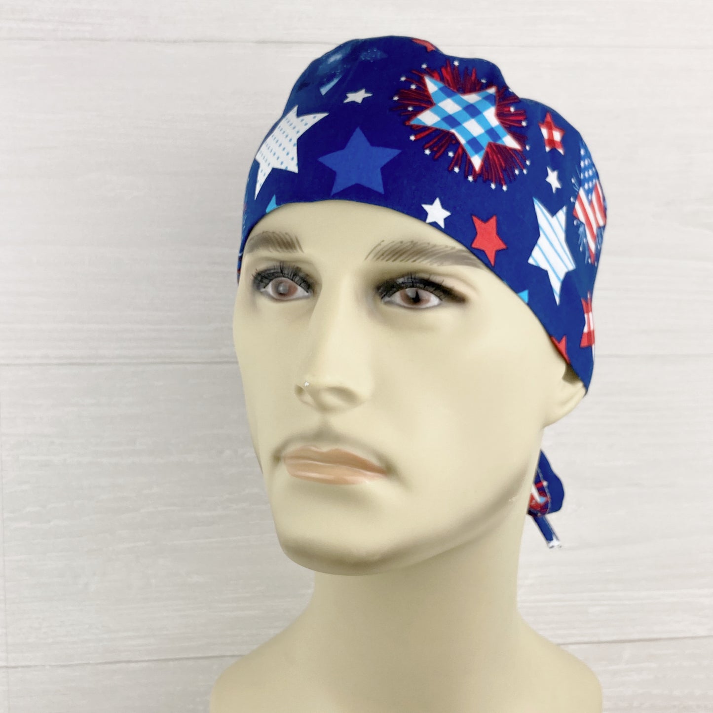 Patterned Stars Men's Scrub Hat