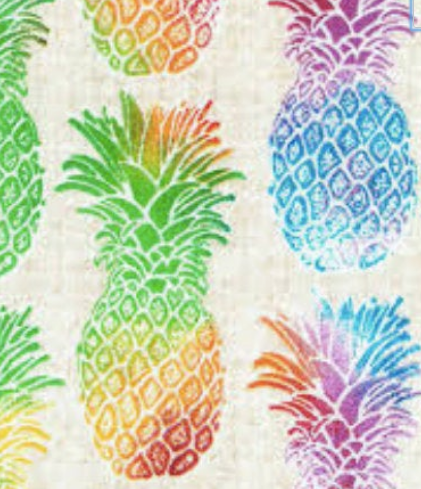 Rainbow Pineapples Women's Tieback Hat