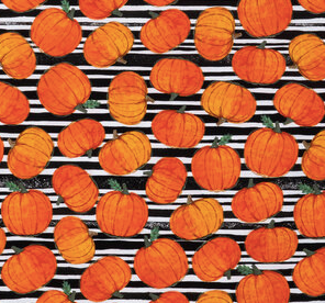 Pumpkin Stripe Ponytail Hat