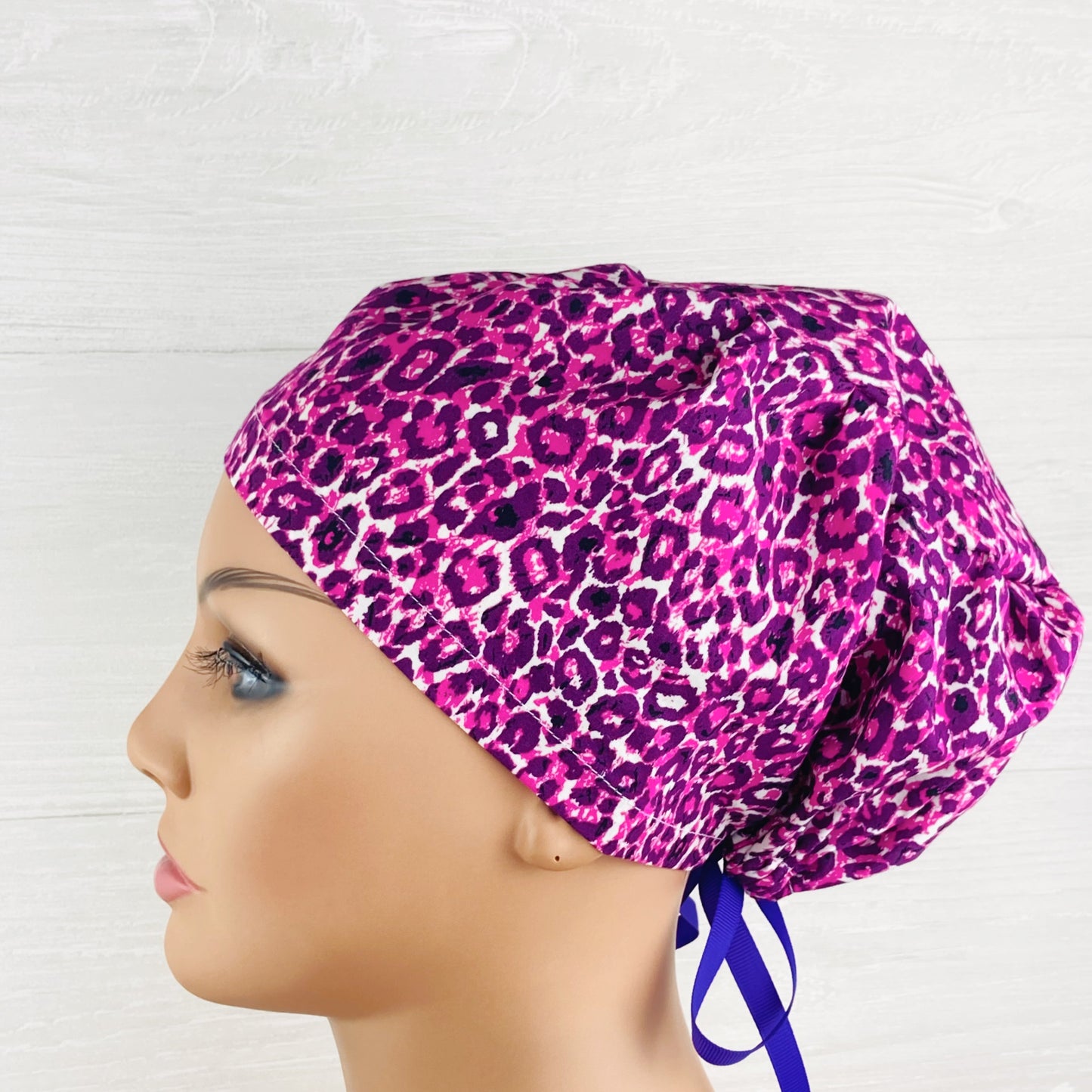 Purple Leopard Women's Tieback Hat