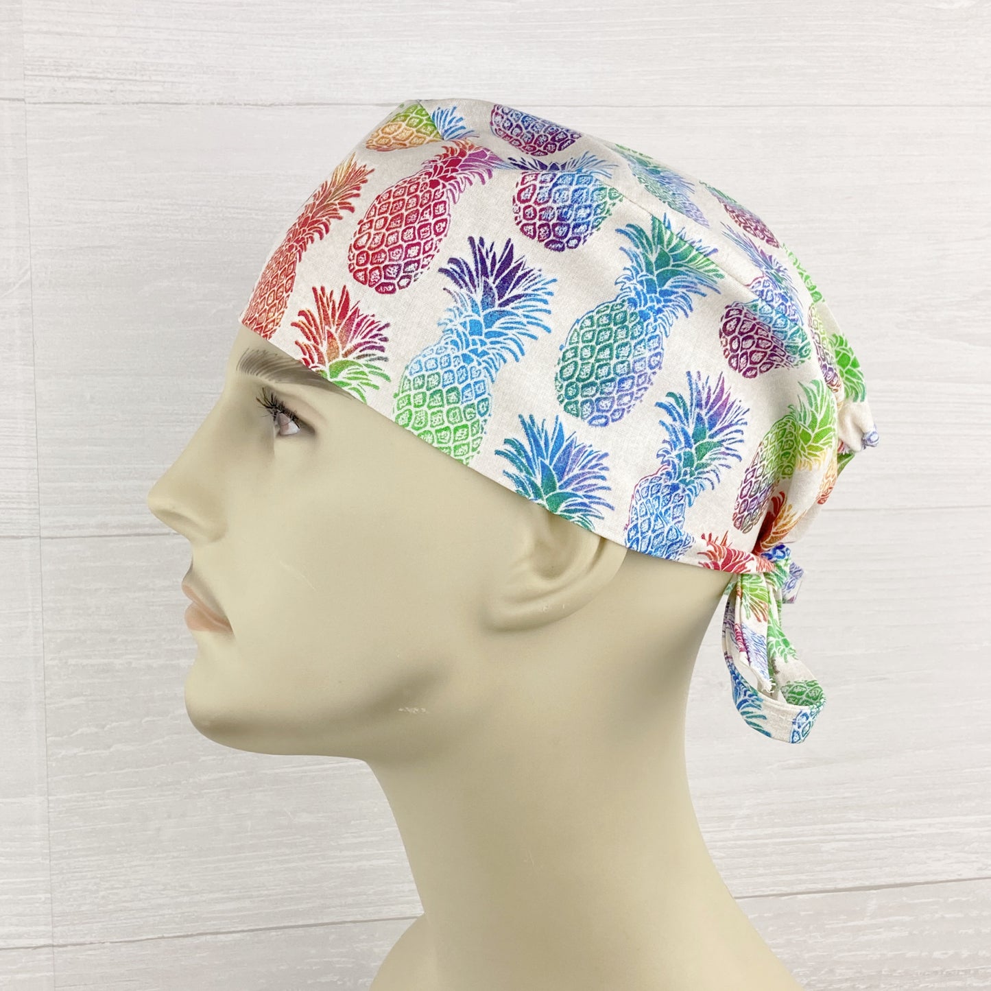 Rainbow Pineapples Men's Scrub Hat