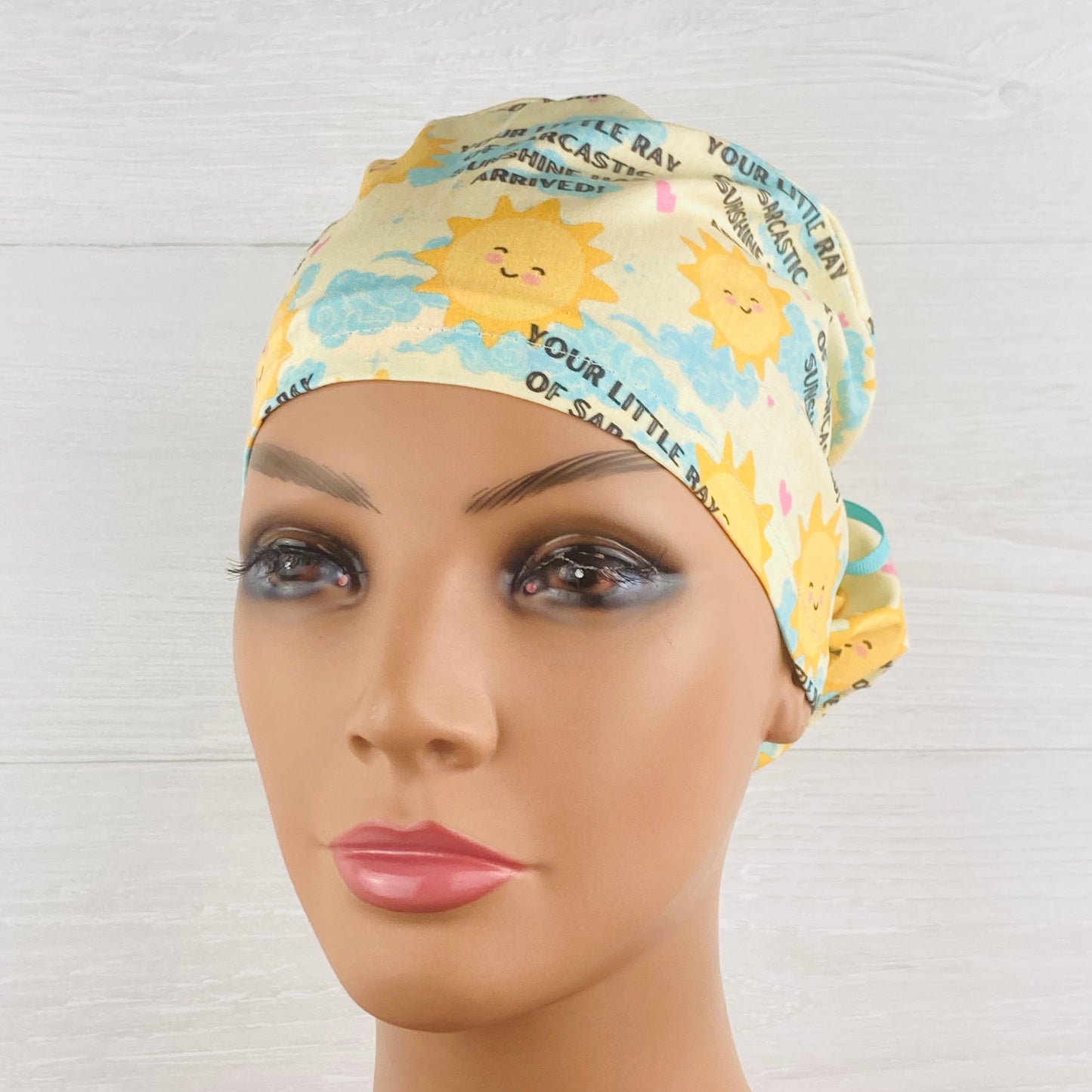Sarcastic Sunshine Ponytail Scrub Hat