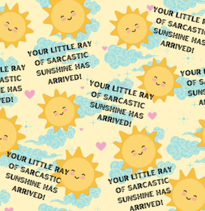 Sarcastic Sunshine Ponytail Scrub Hat