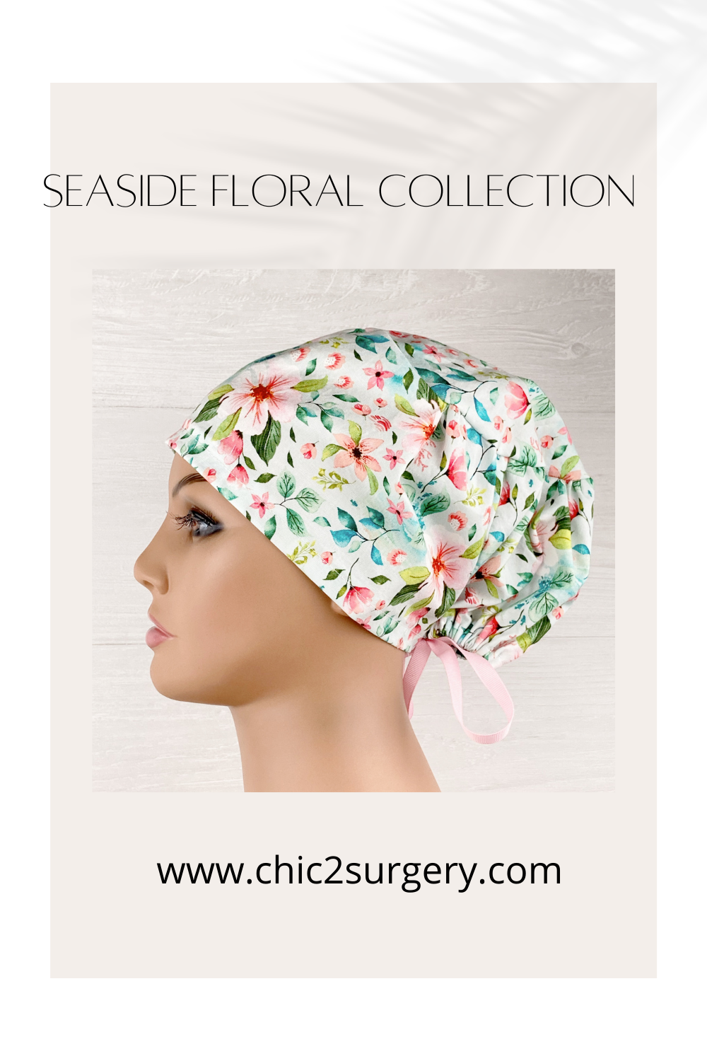 Seaside Floral Women's Tieback Hat