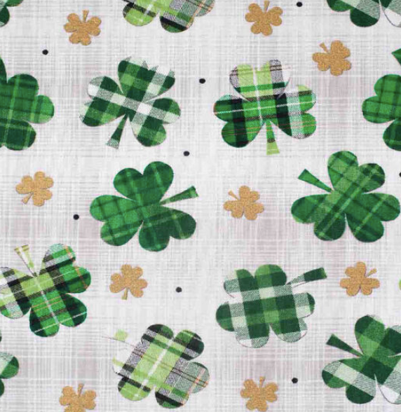Shamrocks and Dots Ponytail Hat