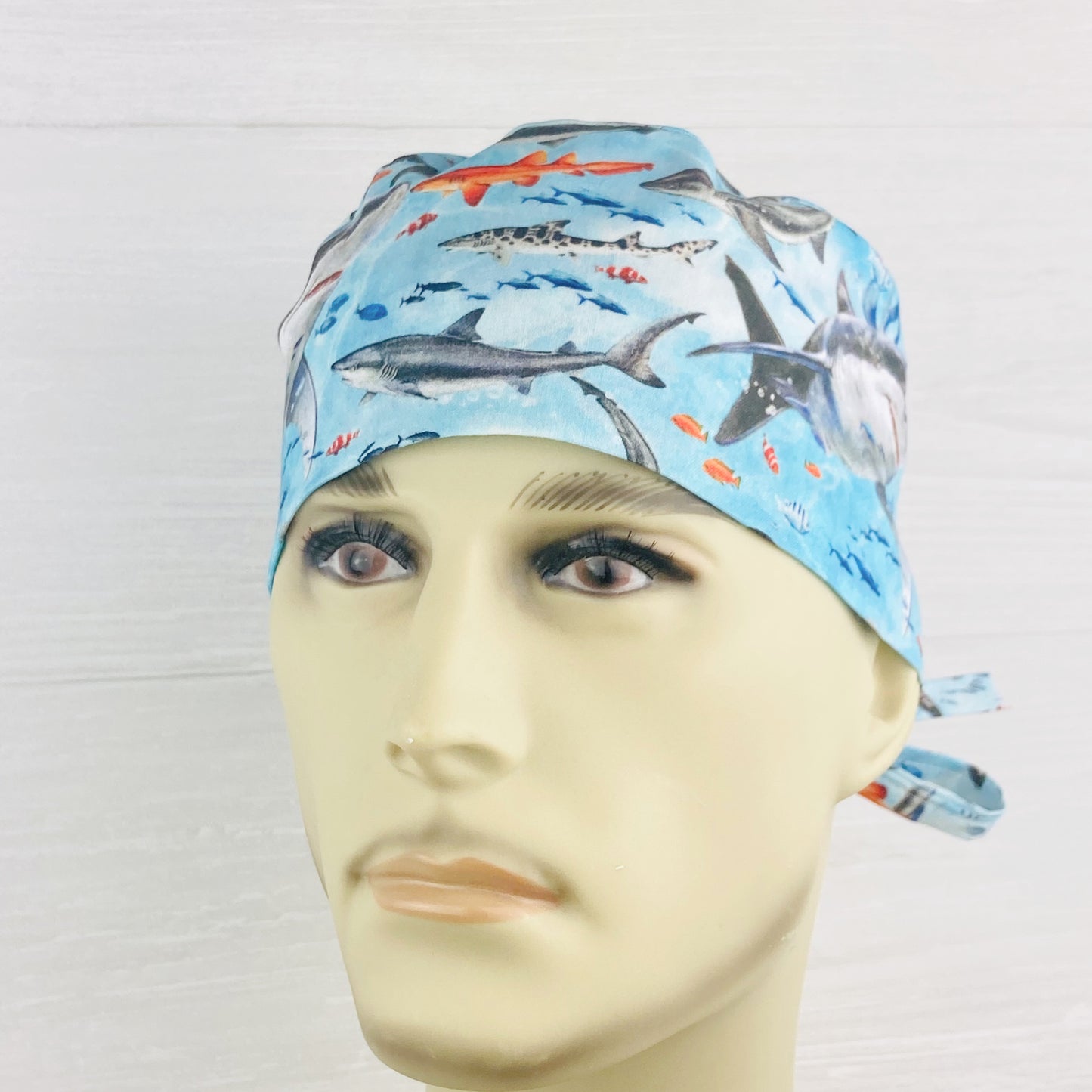 Sharks Men's Scrub Hat