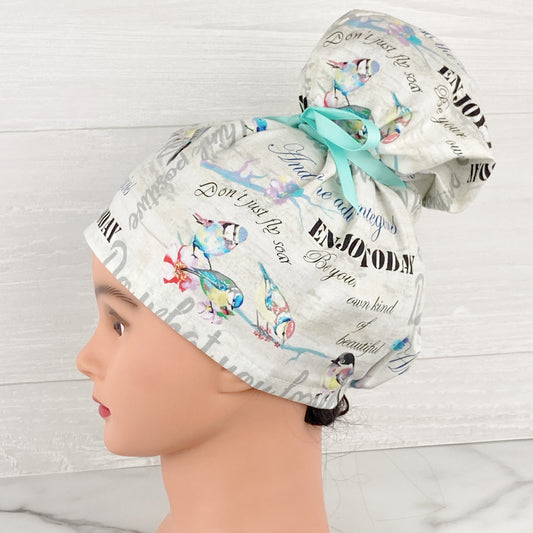 Songbird Script Updo Scrub Cap