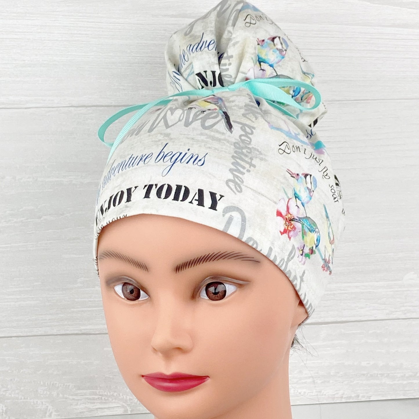 Songbird Script Updo Scrub Cap