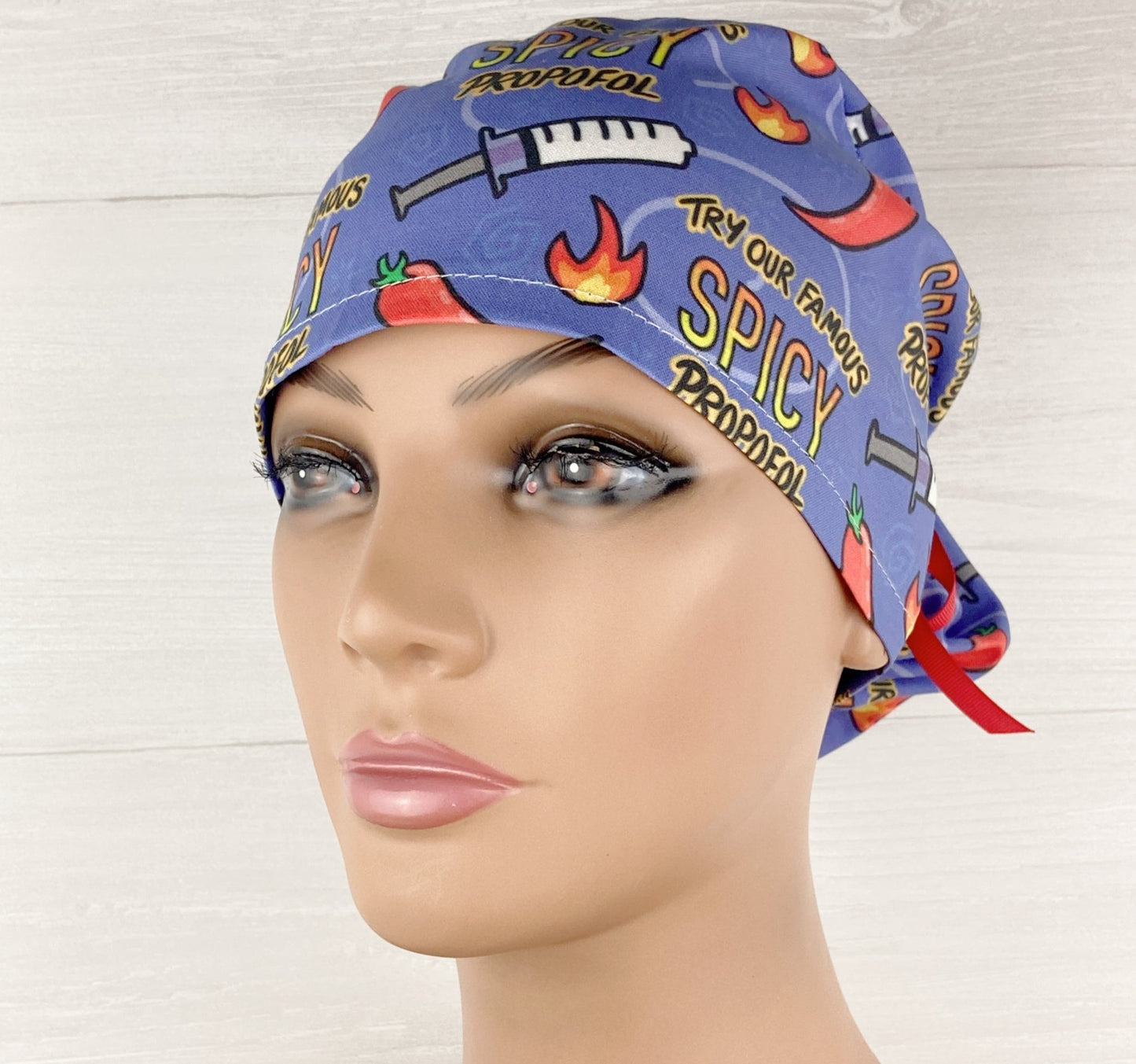 Spicy Propofol Anesthesia Ponytail Scrub Hat