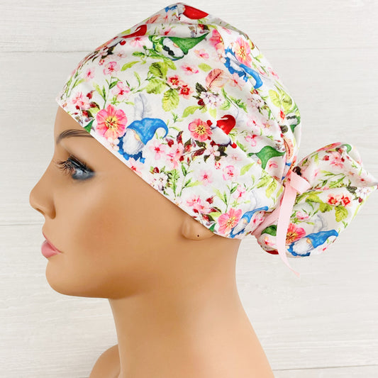 Spring Gnomes Ponytail Hat