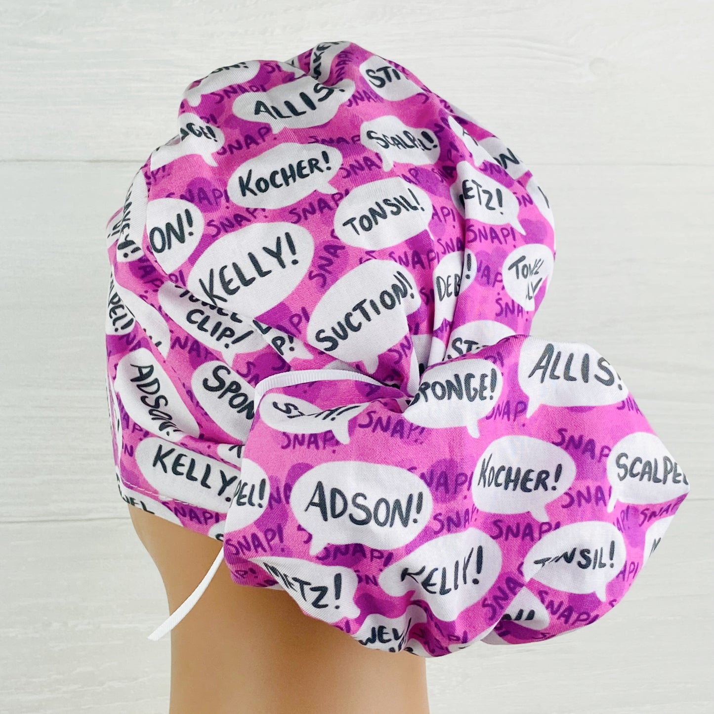 Surgical Instruments Ponytail Scrub Hat