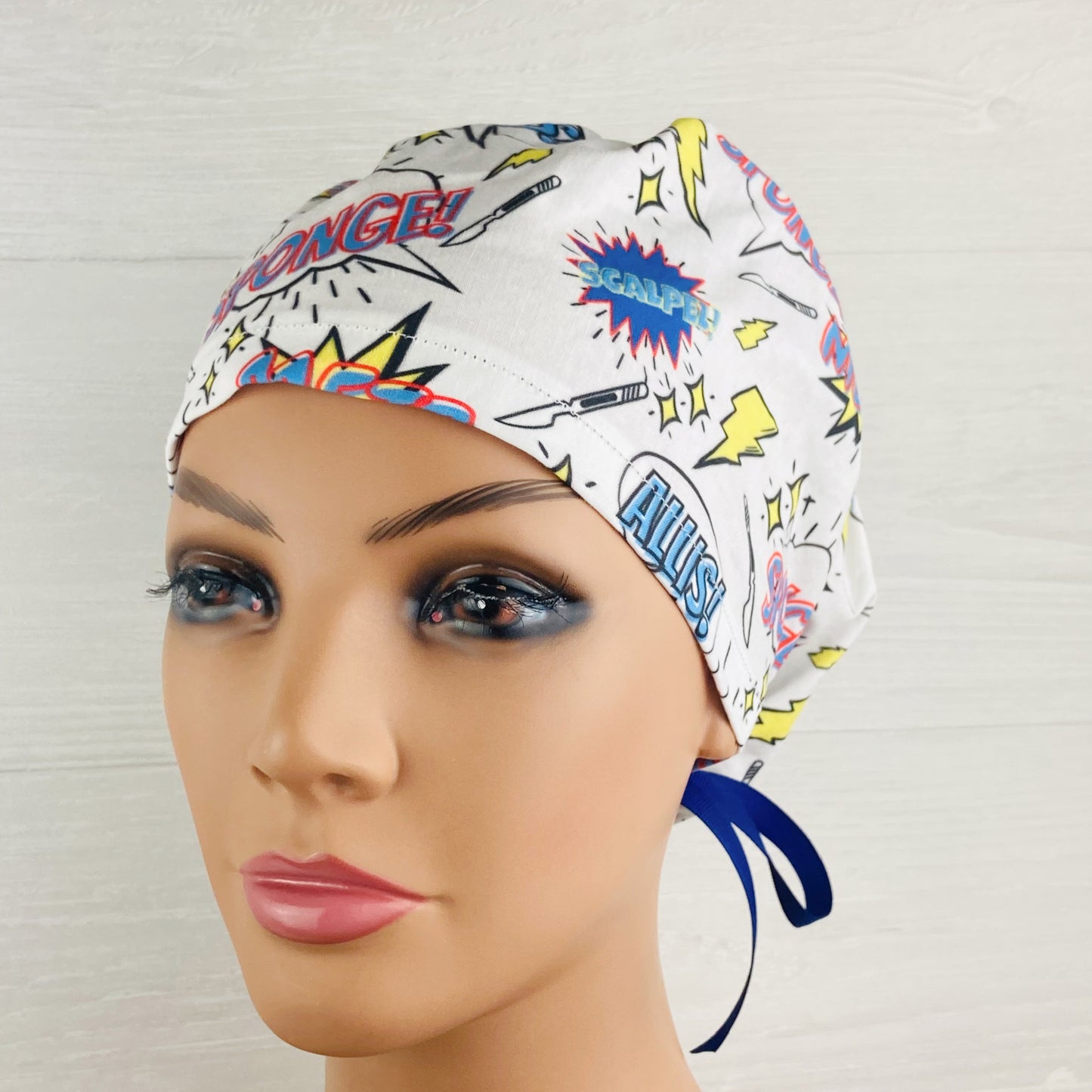 Surg Tech Comic Words Women's Tieback Hat