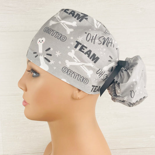 Team Ortho Ponytail Scrub Hat