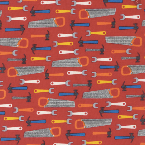 Tools on Red Men's Scrub Hat