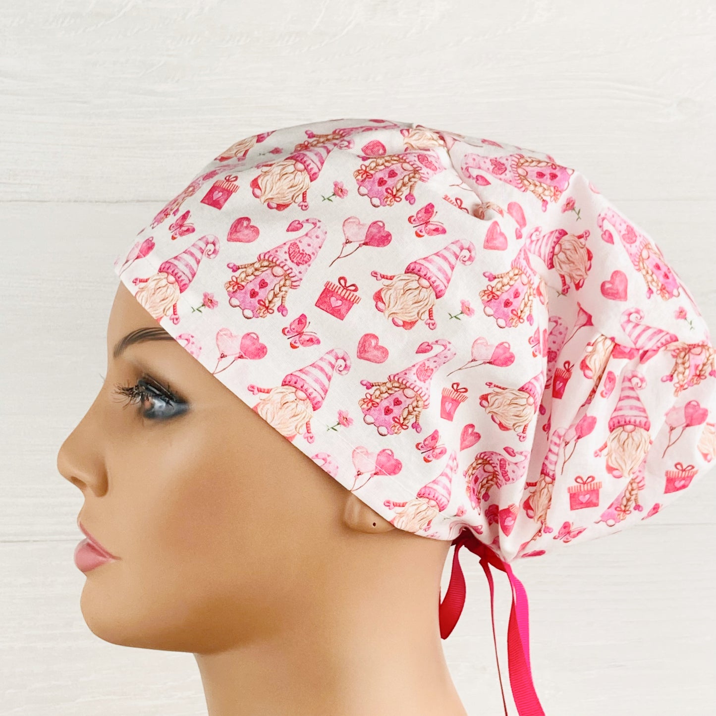 Valentines Gnomes Women's Tieback Hat