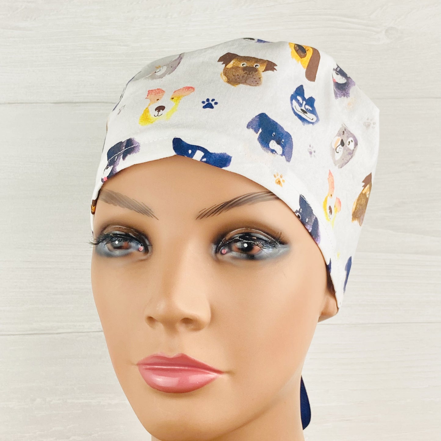 Watercolor Dogs Women's Tieback Hat