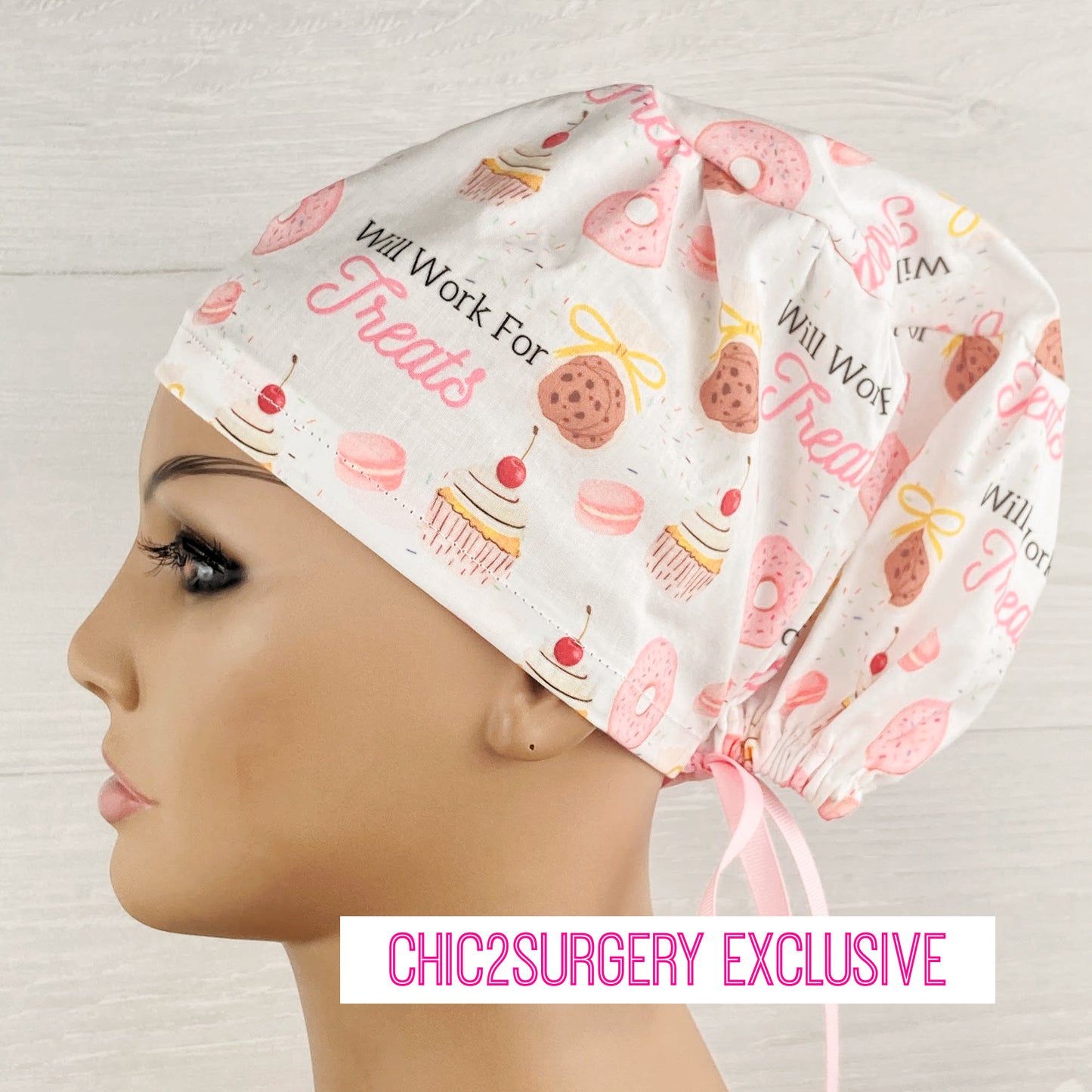 Will Work for Treats Women's Tieback Hat