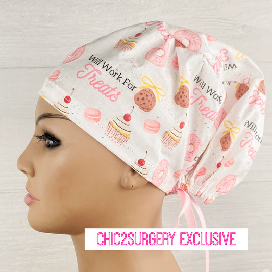 Will Work for Treats Women's Tieback Hat