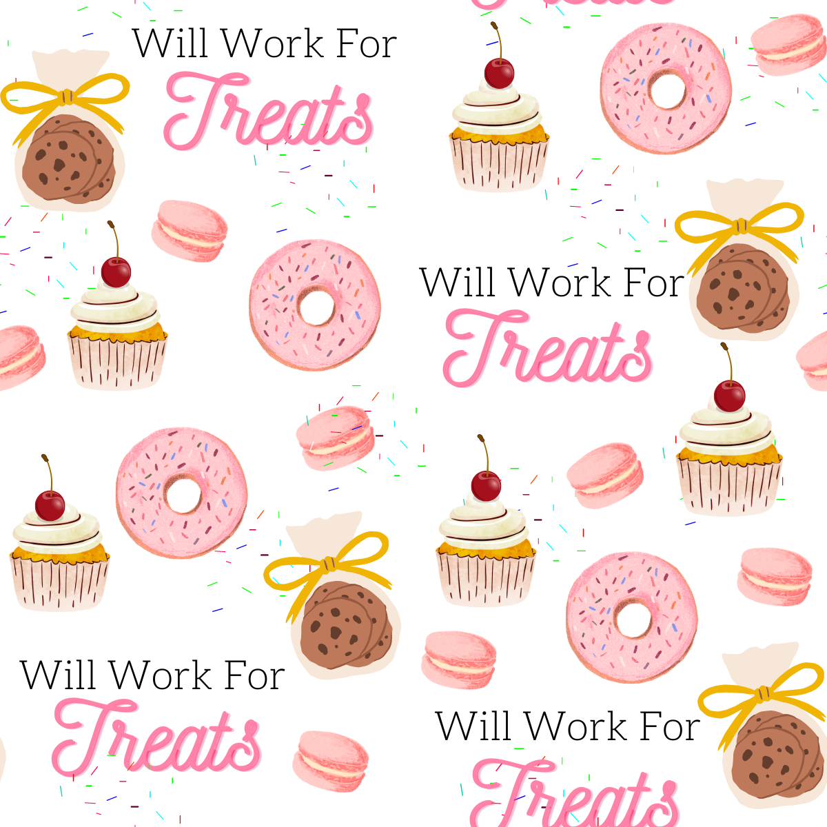 Will Work for Treats Women's Tieback Hat