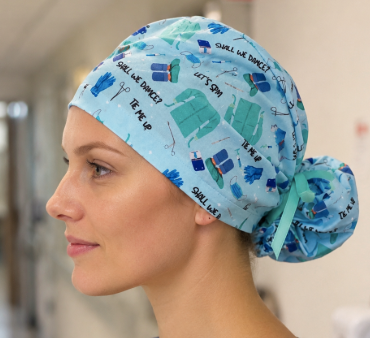 Ponytail Scrub Hats