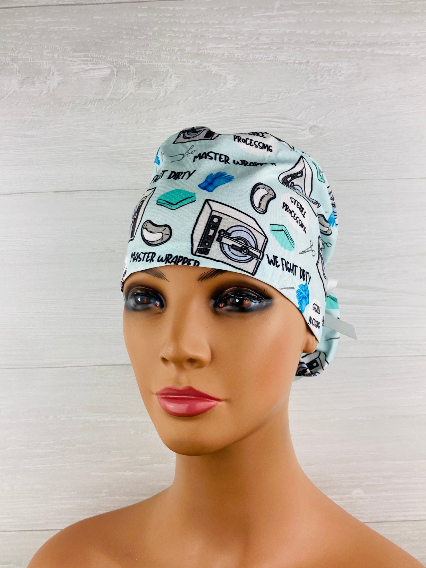 Master Wrapper Ponytail Scrub Cap