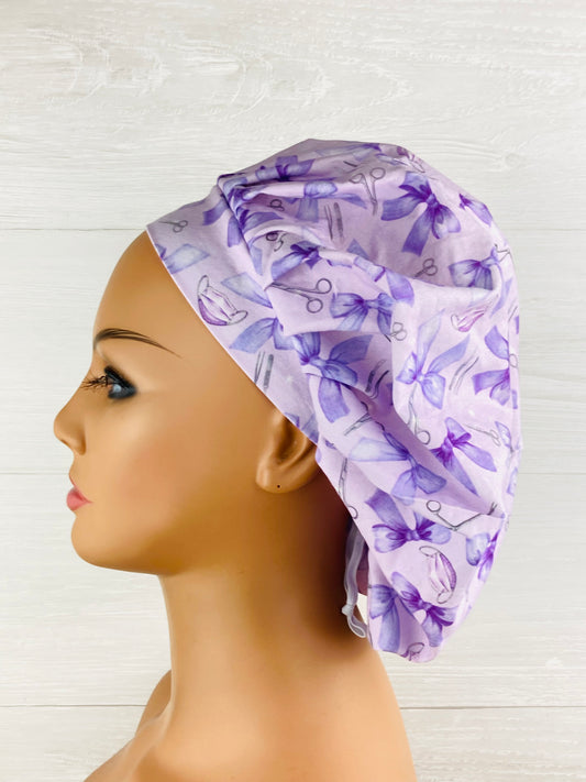 Purple Bow Instruments Bouffant Scrub Cap