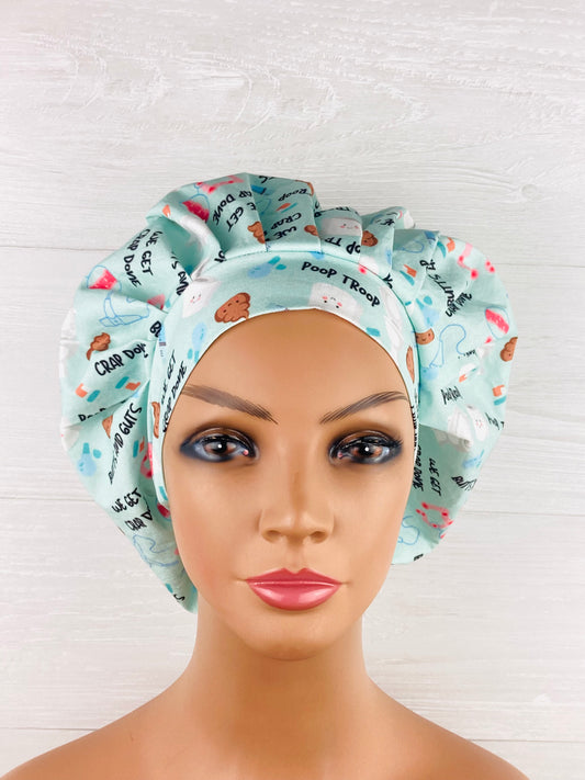 Poop Troop Bouffant Scrub Cap Endoscopy Hat - Chic2Surgery