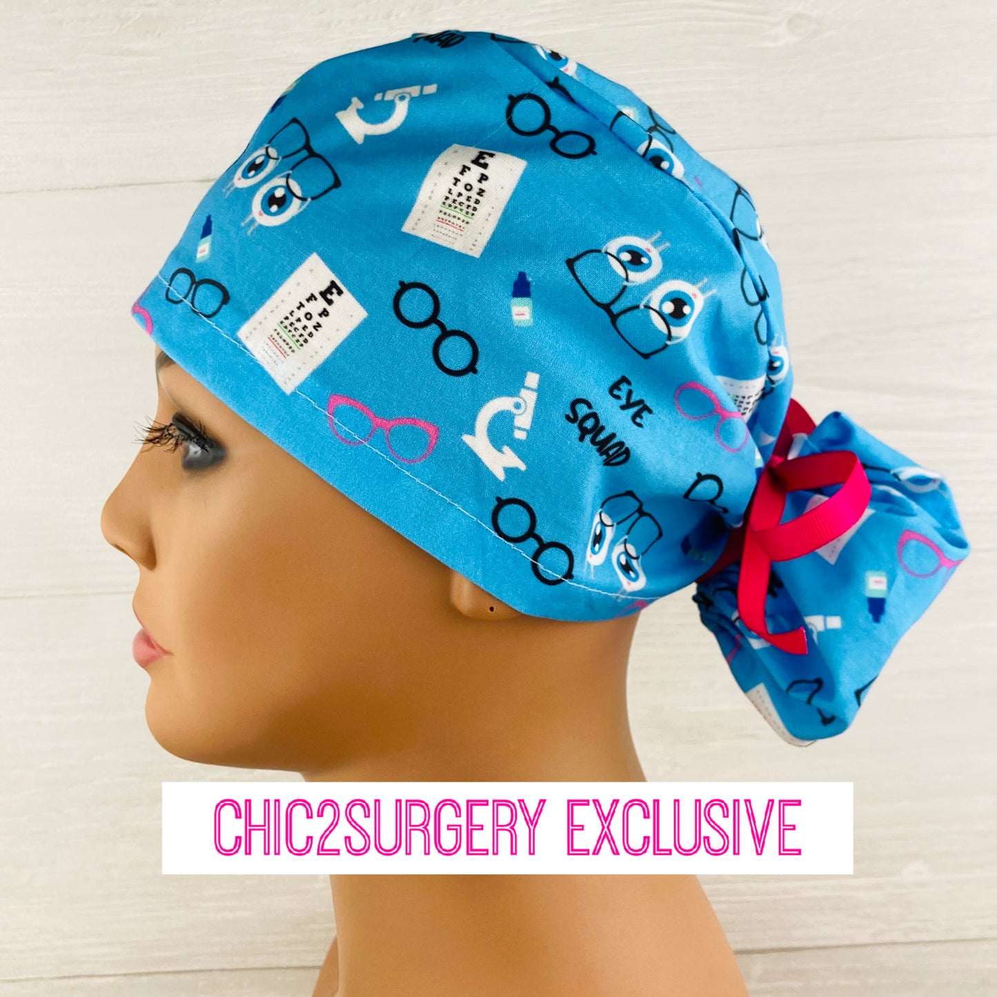 Eye Squad Ponytail Scrub Cap