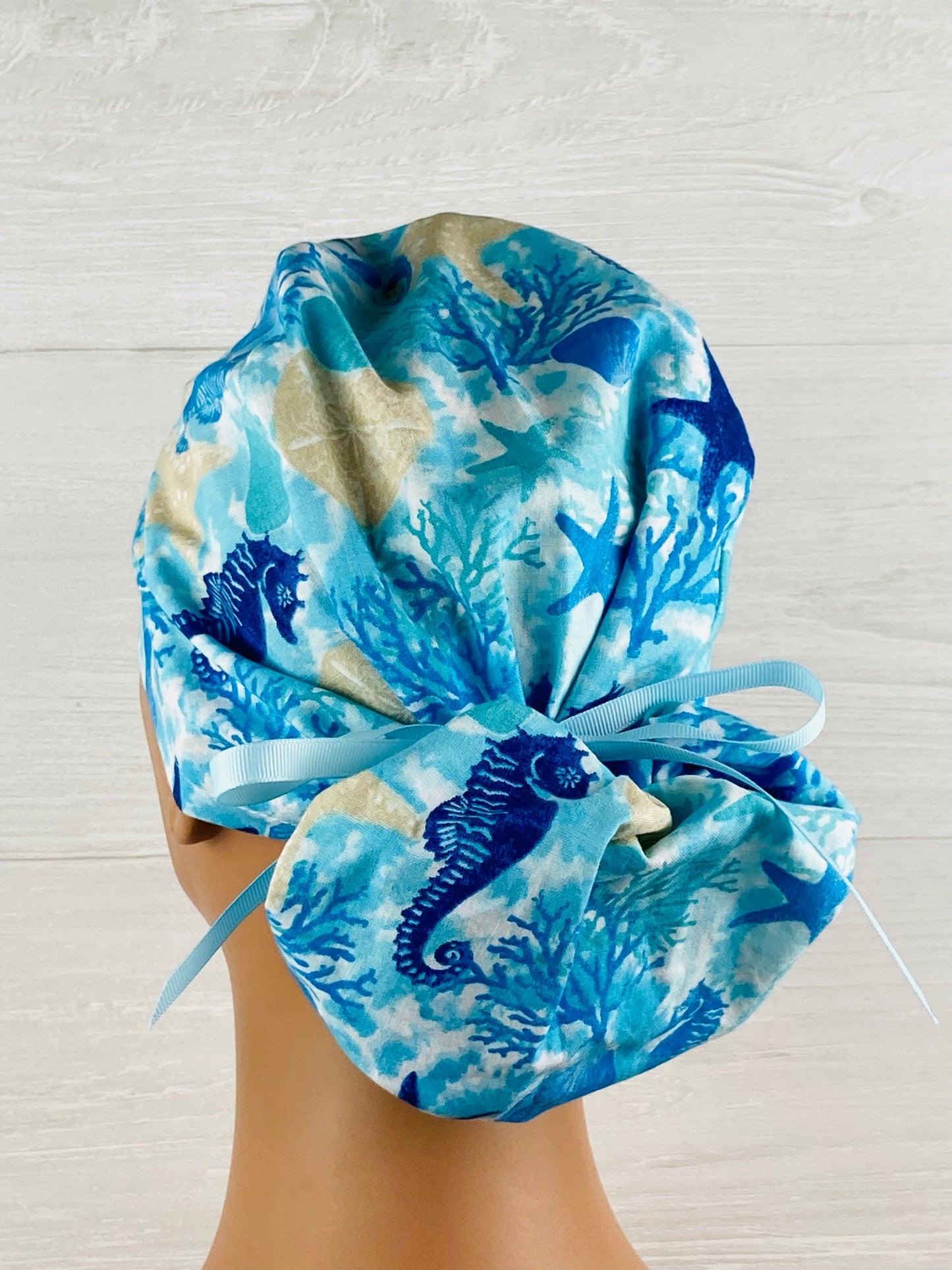Ocean Life Ponytail Hat