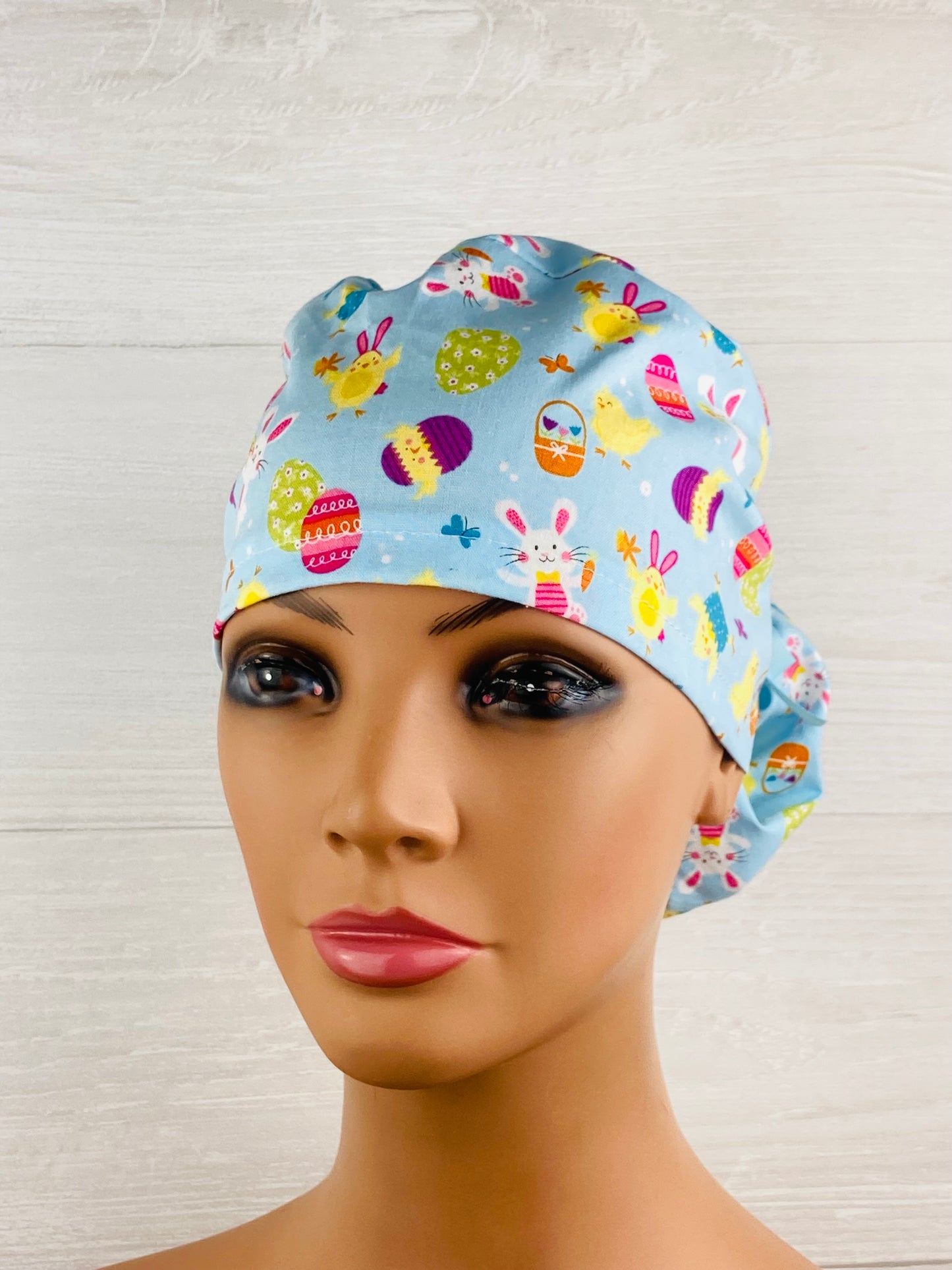 Tossed Easter Critters Ponytail Hat