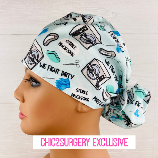 Master Wrapper Ponytail Scrub Cap