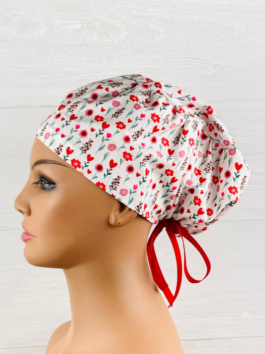 Valentines Floral Women's Tieback Hat