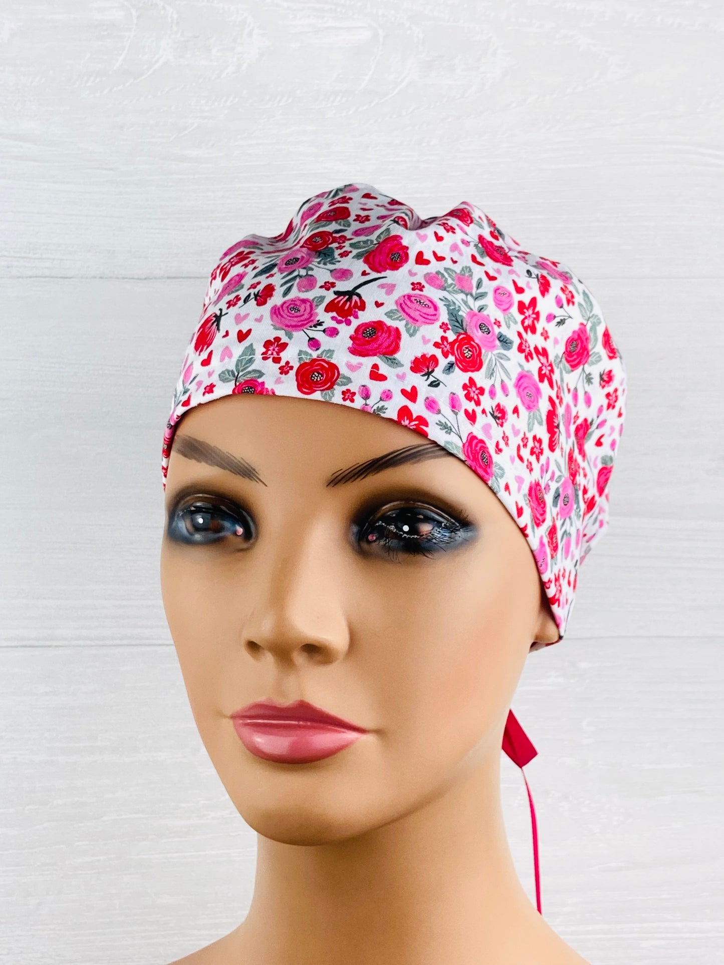 Cottage Valentine's Floral Women's Tieback Hat