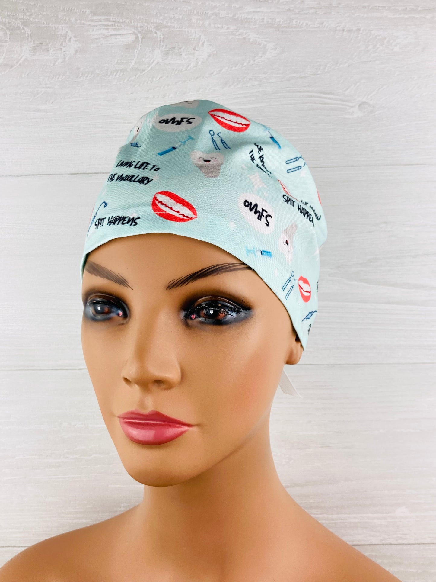 OMFS Oral Surgery Ponytail Scrub Cap