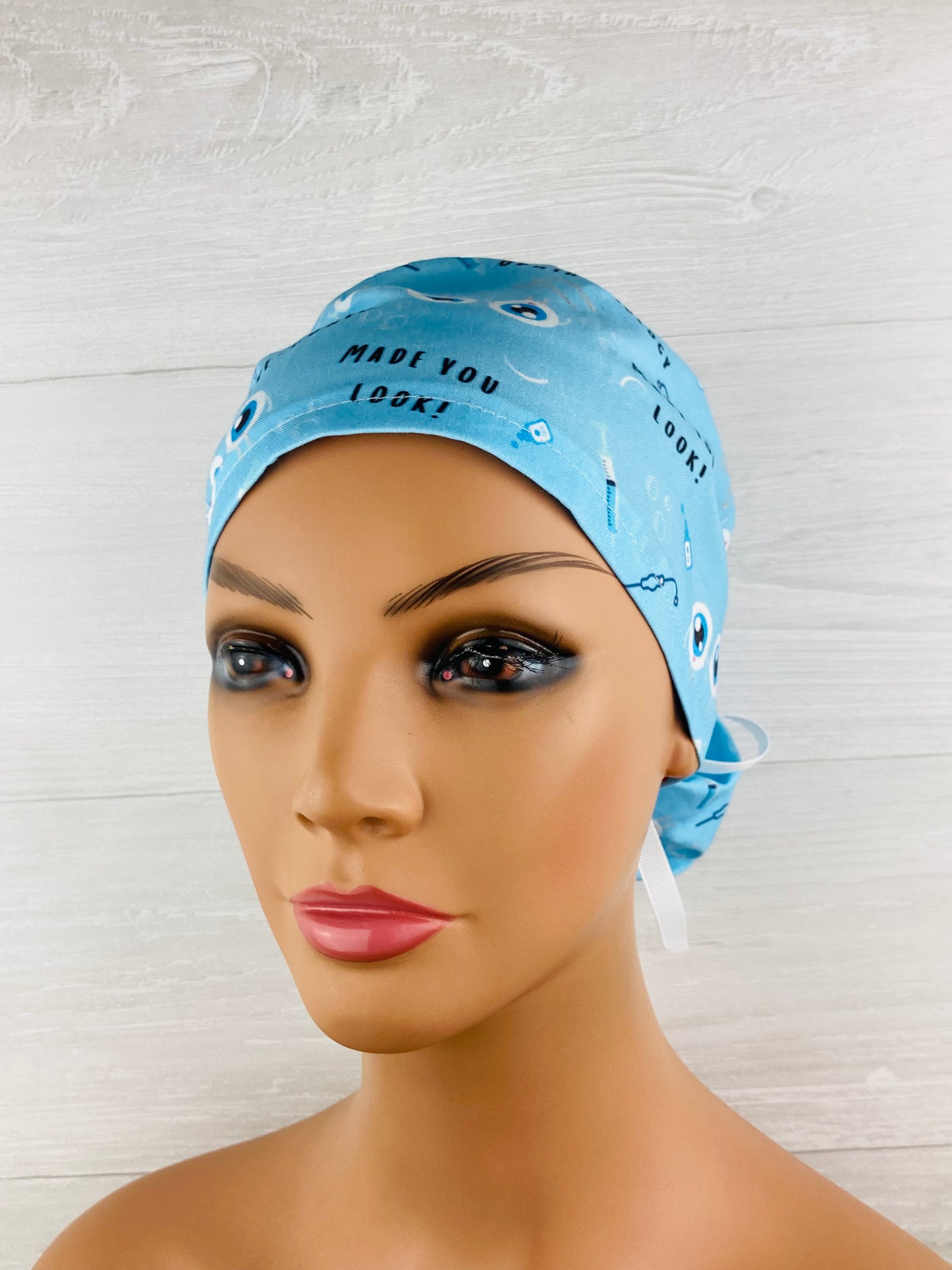 Ophthalmology Ponytail Scrub Cap