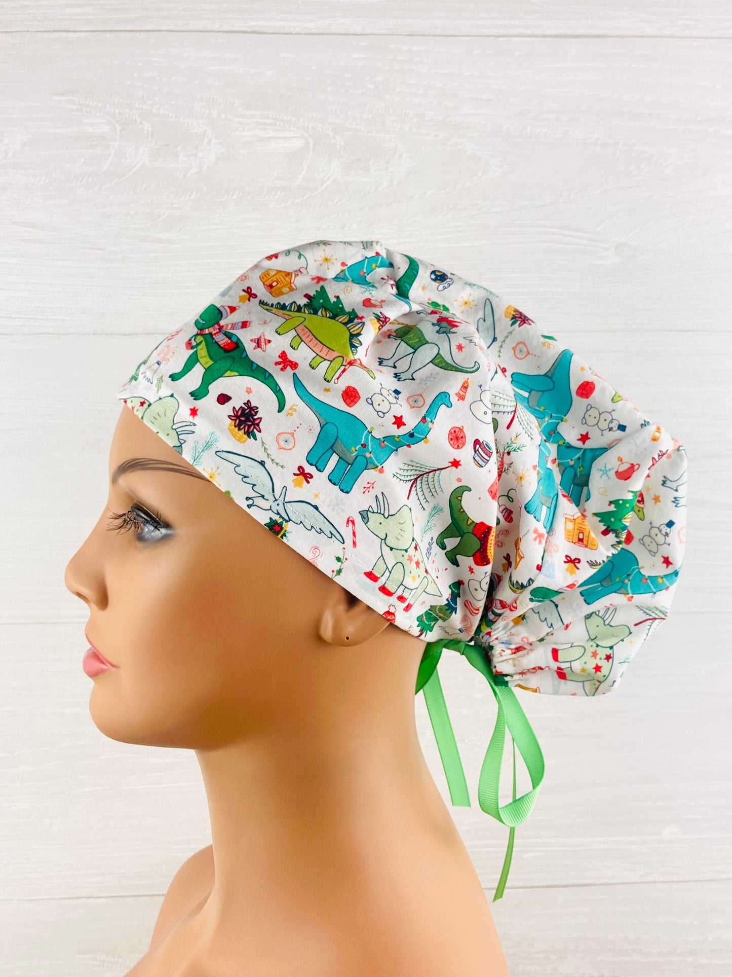 Christmas Dinos Women's Tieback Hat