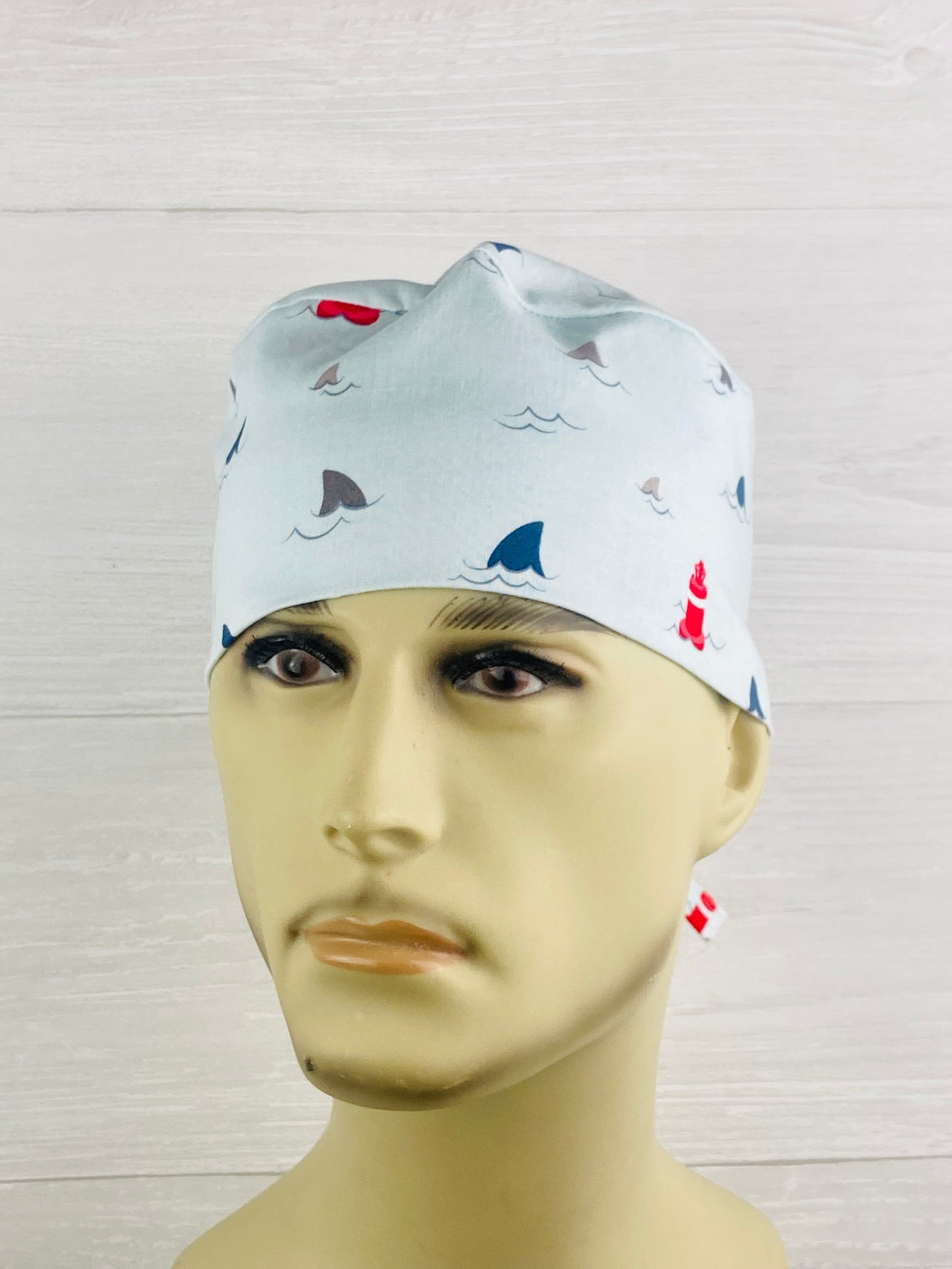 Shark Fins Men’s Scrub Hat