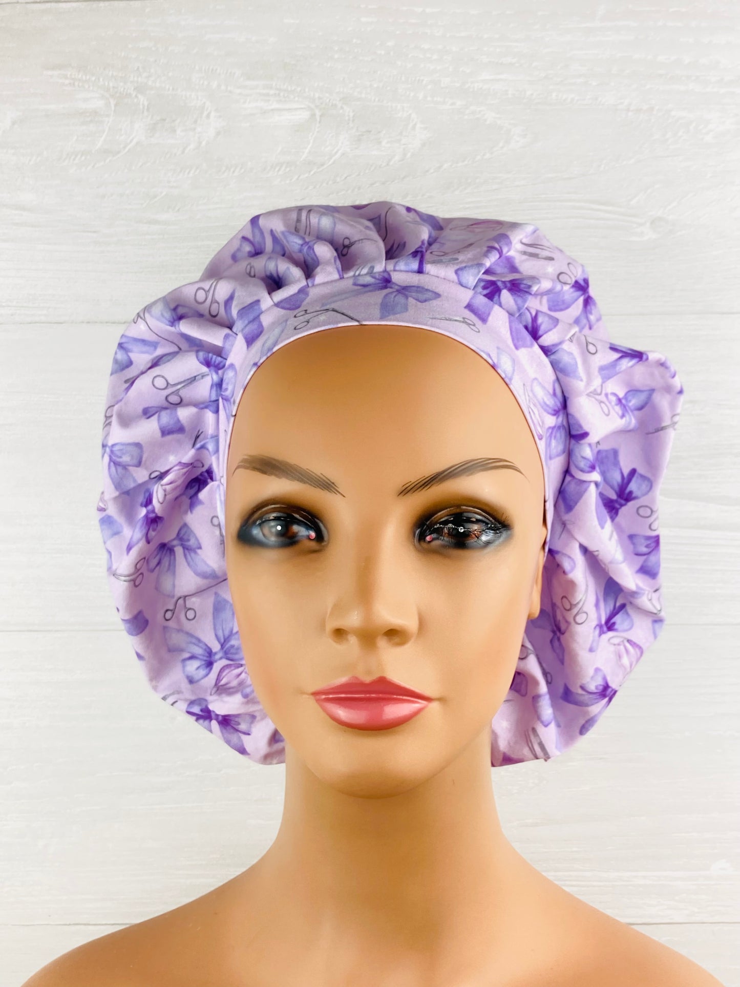 Purple Bow Instruments Bouffant Scrub Cap