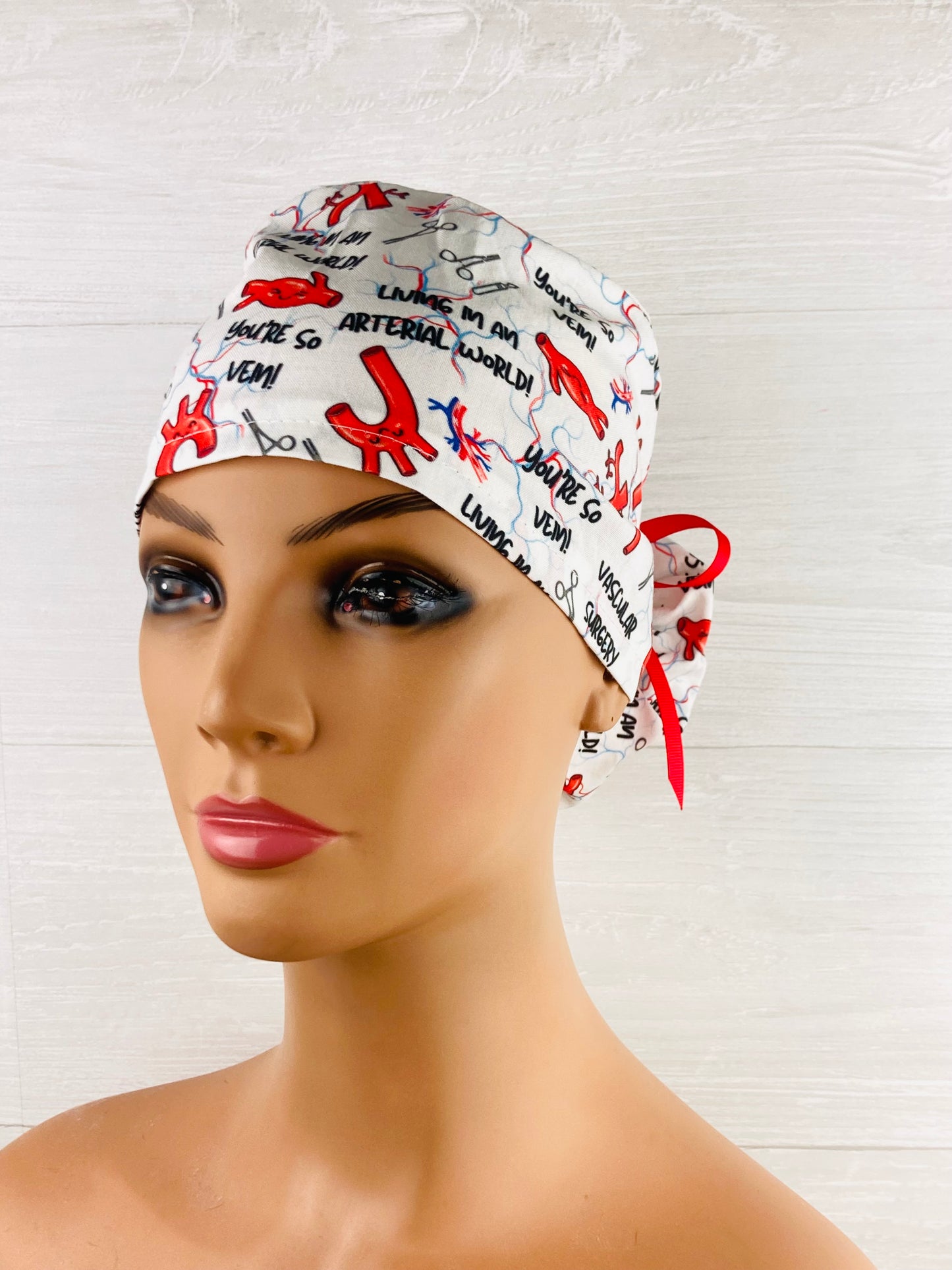 Living in an Arterial World Vascular Surgery Ponytail Hat