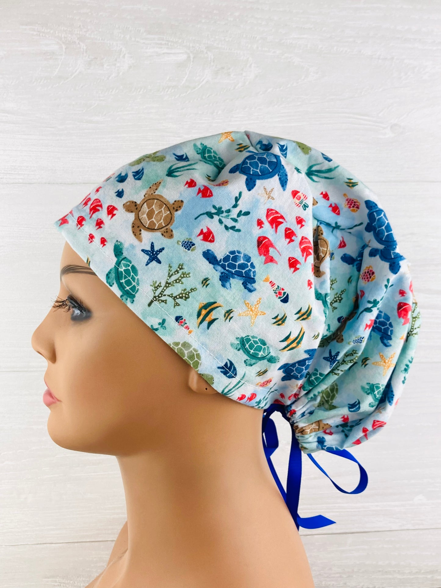 Sea Turtles Womens Tieback Hat