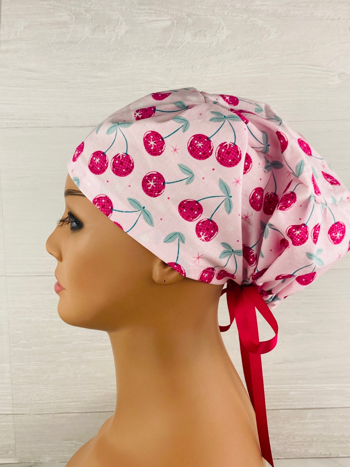 Disco Ball Cherries Women's Tieback Hat