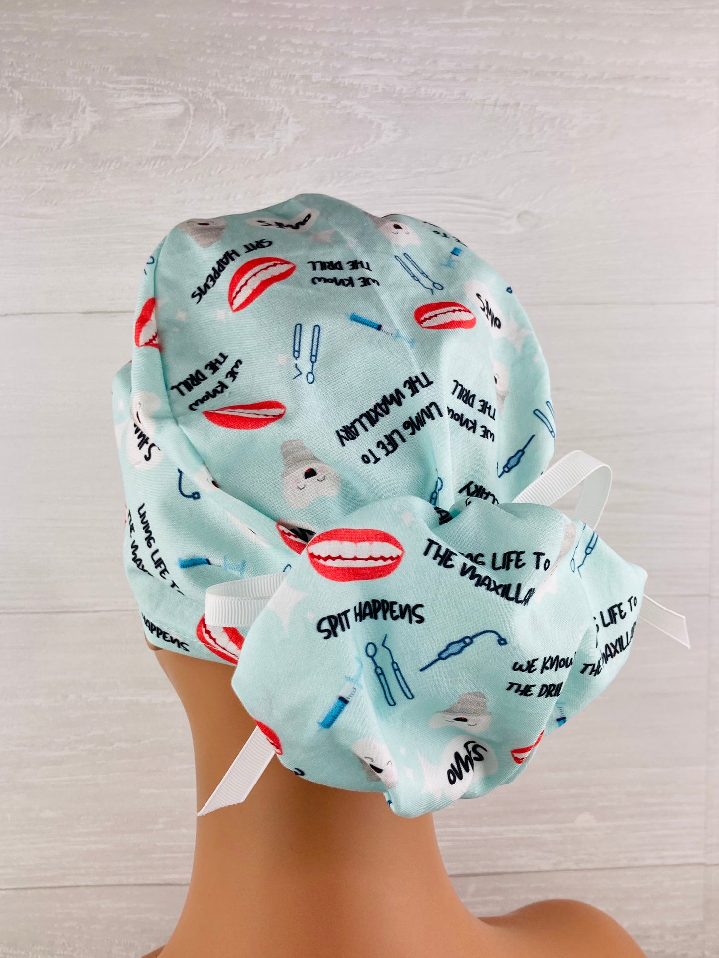 OMFS Oral Surgery Ponytail Scrub Cap