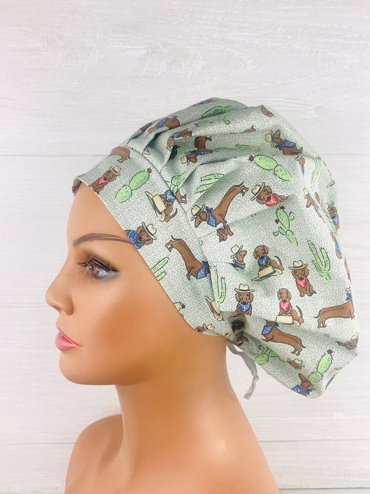 Western Dachshunds Scrub Cap