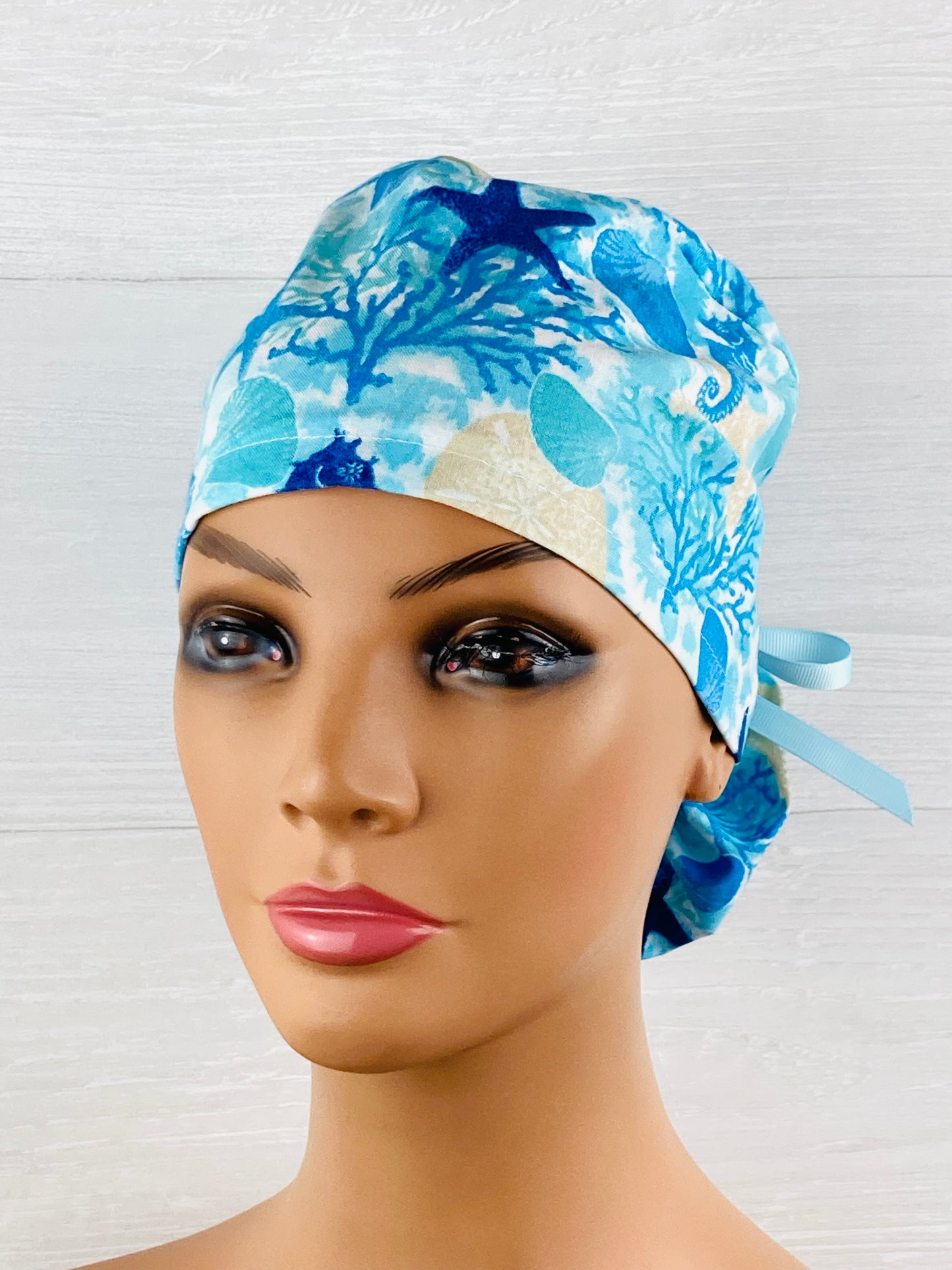 Ocean Life Ponytail Hat