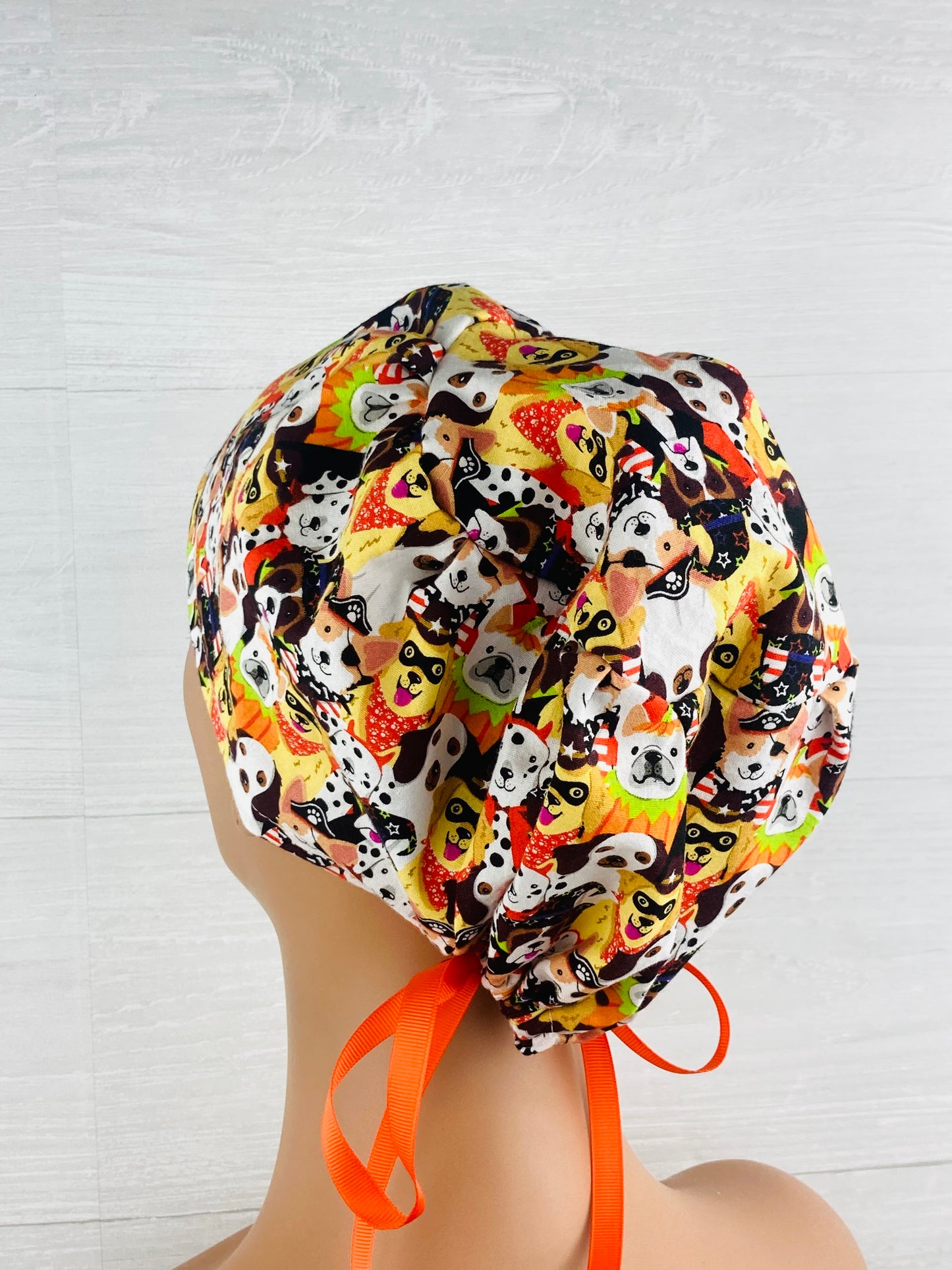 Halloween Pups in Costume Women's Tieback Hat