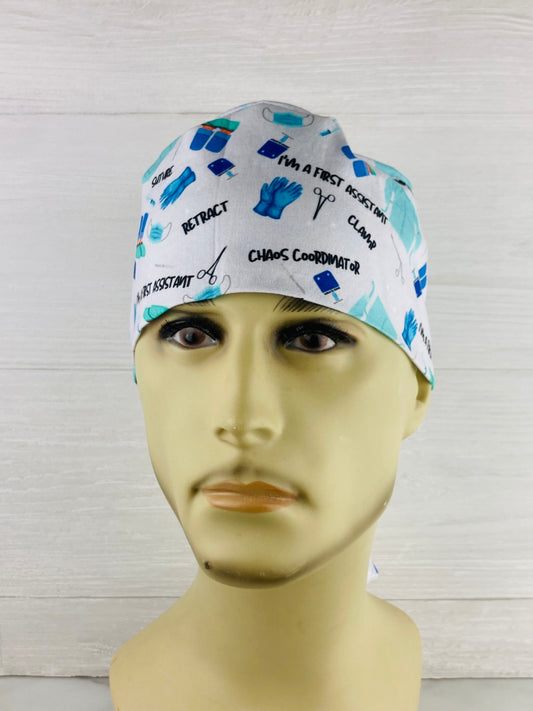 I'm a First Assistant Men's Scrub Hat
